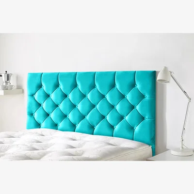 The Range Westminister 54 inch Floorstanding Headboard Plush Velvet - Teal / Single