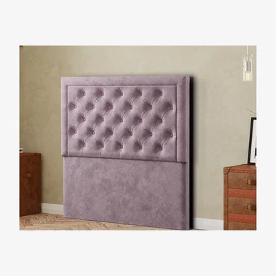 The Range Castle Headboard Floor Standing  Matching Buttons Plush - Blush / Single