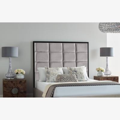 The Range Newland 54 inch Floorstanding Headboard Plush Velvet - Silver / Single