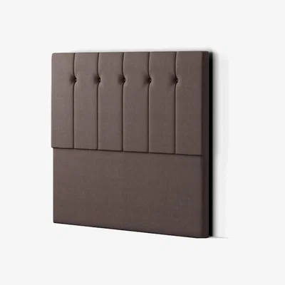 The Range Highland Headboard Floor Standing  Matching Buttons Malham Weave - Slate / Single