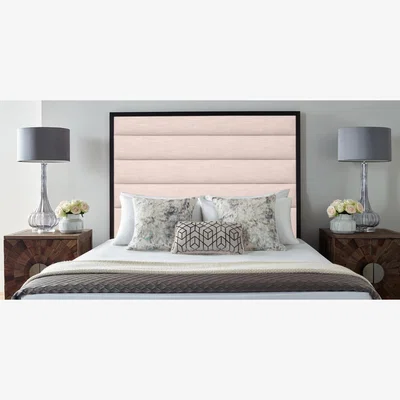 The Range Leyton 54 inch Floorstanding Headboard Plush Velvet - Blush / Single