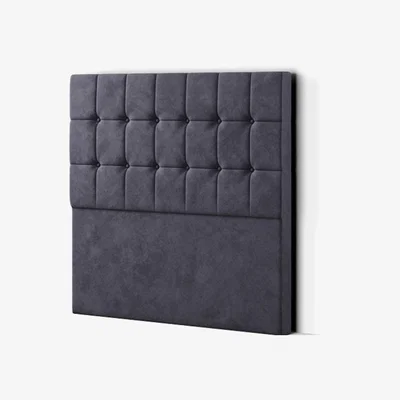 The Range Venezia Headboard Floor Standing  Matching Buttons Plush - Steel / Single