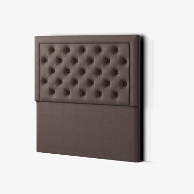 The Range Castle Headboard Floor Standing  Matching Buttons Malham Weave - Slate / Single