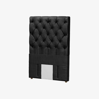 Sofa.com Standalone Rosalie 130cm Single Headboard in Smoke Soft Leather - sofa.com