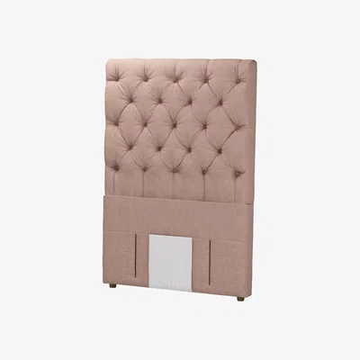 Sofa.com Standalone Rosalie 130cm Single Headboard in Blush Pure Belgian Linen - sofa.com