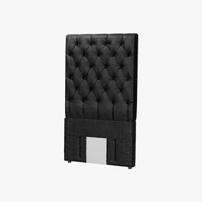 Sofa.com Standalone Rosalie 150cm Single Headboard in Smoke Soft Leather - sofa.com