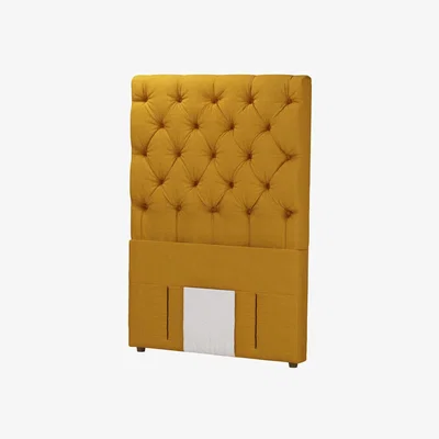 Sofa.com Standalone Rosalie 130cm Single Headboard in Mango Brushed Linen Cotton - sofa.com