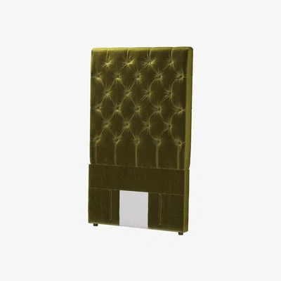 Sofa.com Standalone Rosalie 150cm Single Headboard in Olive Cotton Matt Velvet - sofa.com