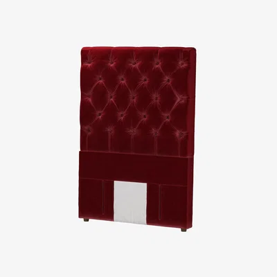 Sofa.com Standalone Rosalie 130cm Single Headboard in Claret Cotton Matt Velvet - sofa.com