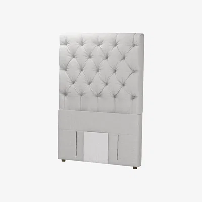 Sofa.com Standalone Rosalie 130cm Single Headboard in Alabaster Brushed Linen Cotton - sofa.com