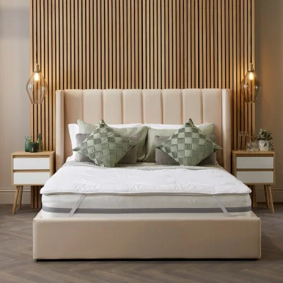Dunelm Snuggledown Luxurious Hotel Anti Allergy Mattress Topper White