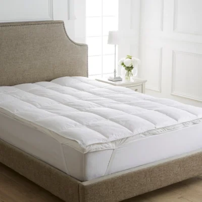 Dunelm Dorma Hungarian Goose Down Dual Layer Mattress Topper White