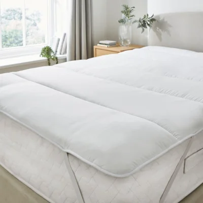 Dunelm Fogarty Perfectly Washable Mattress Topper White