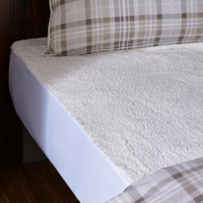 Dunelm Catherine Lansfield Sherpa Fleece Mattress Topper
