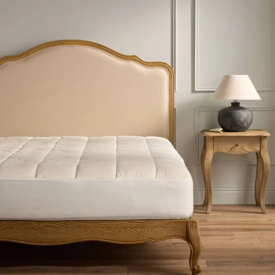 Feather & Black Vispring Luxury Skirted Mattress Protector, Super King