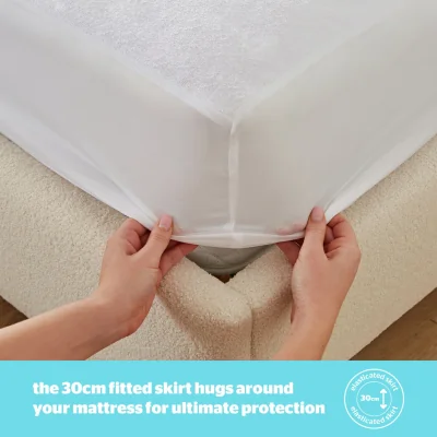 Habitat Silentnight Terry Towelling Mattress Protector - Superking