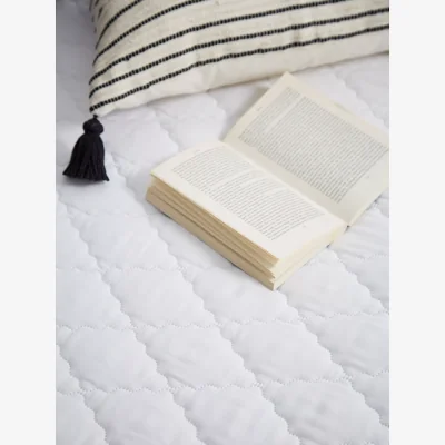 John Lewis John Lewis & Partners Synthetic Soft Touch Washable Quilted Mattress Protector