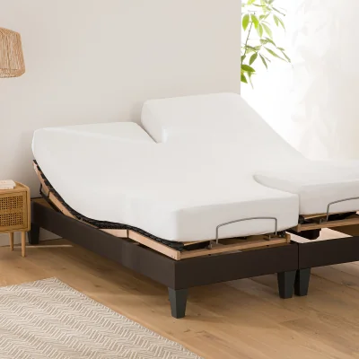 La Redoute Absorbent Waterproof Fleece Mattress Protector For Electric Bed, 22cm Flap