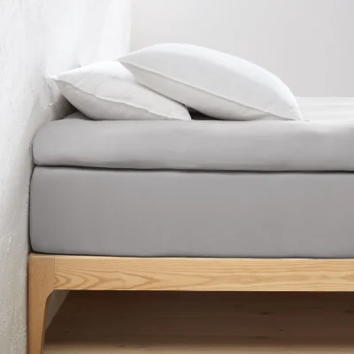La Redoute 30% Recycled Cotton Jersey Fitted Mattress Topper Sheet