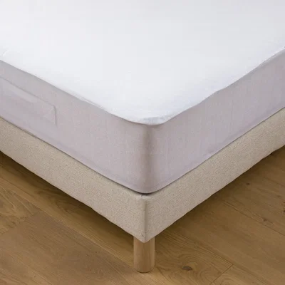 La Redoute Absorbent Anti-Dust Mite Fleece Mattress Protector, Max. Height 30cm