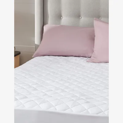 Marks & Spencer Silentnight 2 Pack Soft as Silk Mattress Protectors White