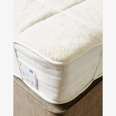 Marks & Spencer M&S Teddy Fleece Mattress Protector - DBL - Cream C, Cream C