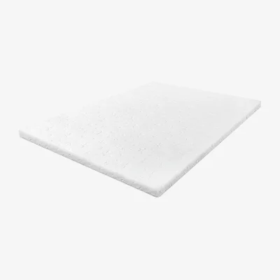 The Range King Mattress Topper Memory Foam 5cm Bamboo Charcoal Washable - White