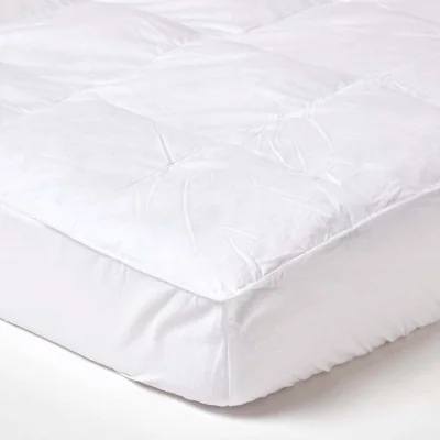The Range Duck Feather and Down Single Mattress Topper - White