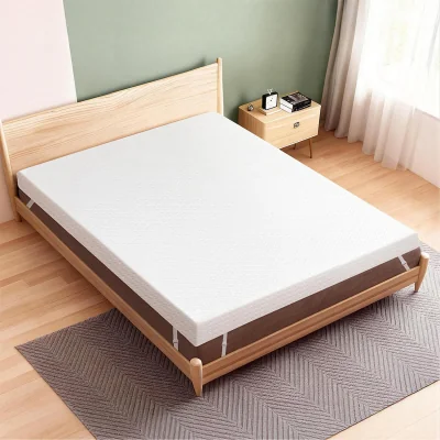 The Range 4 Inch Mattress Topper King Cooling Memory Foam Pressure Relief - White