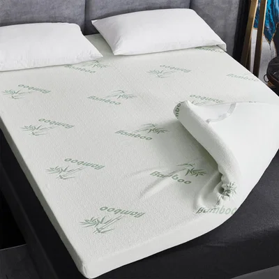 The Range Soft bamboo bounce back foam mattress topper - White / 3.5kg