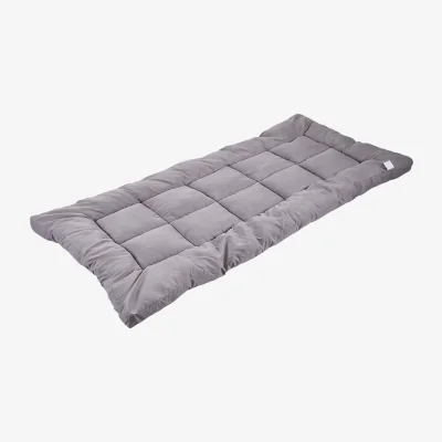 The Range Comfortable Quilted Mattress Topper - Light Grey / 200cm / Single