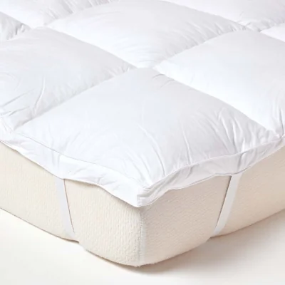 The Range Pure Indulgence Pearl Polyester Mattress Topper - White / 190cm / 2.5kg