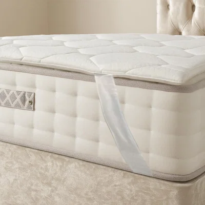 The Range Thick Quilted Cooling Mattress Topper - White / Single