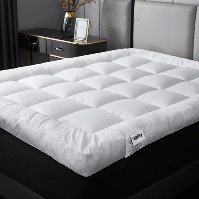 The Range 4 Inch Thick Super Soft Hypoallergenic Mattress Topper - white / 3.55kg / Machine washable, Do not iron, Do not dry clean, do not bleach, Do not tumbl