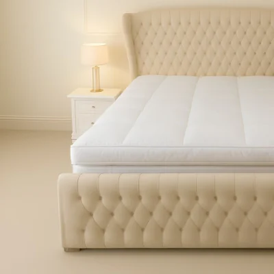 The Range Duck Feather and Down Mattress Topper 5 inch Extra Thick Soft and Supportive - White / Small Double