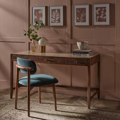 Atkin & Thyme Mirabelle Travertine Desk