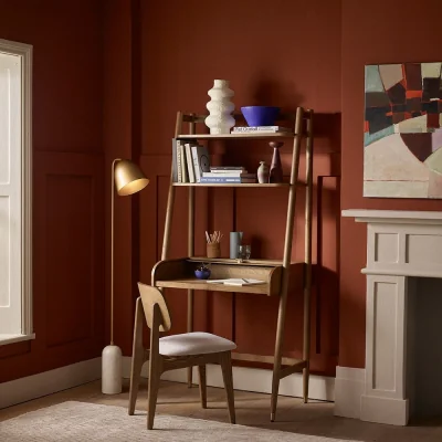Atkin & Thyme Byron Ladder Desk in Muted Oak