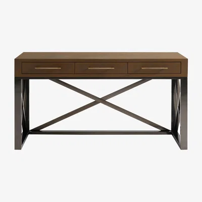 Andrew Martin Da Gama Desk, Bronze Shagreen, Desk - Andrew Martin