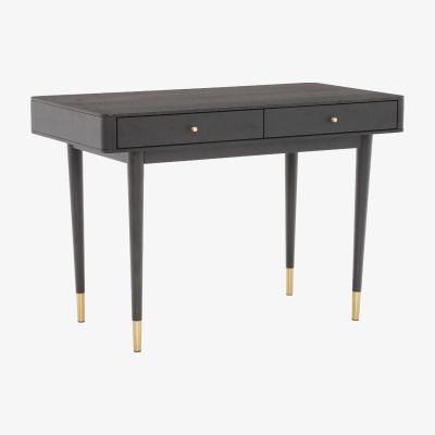 Barker and Stonehouse Cannelle Desk, Black Ash with Black and Gold Leg