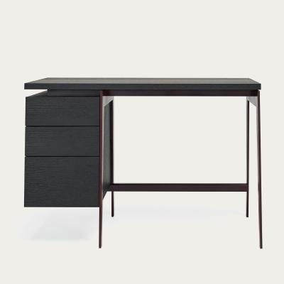 Bombinate.com European Black Stained Oak Small Franco Desk with Left Side Drawer