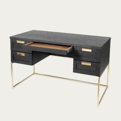 Bombinate.com Dark Wood/Brass Pimlico Desk