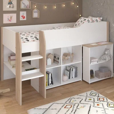 Cuckooland Parisot Finland Mid Sleeper with Desk & Storage
