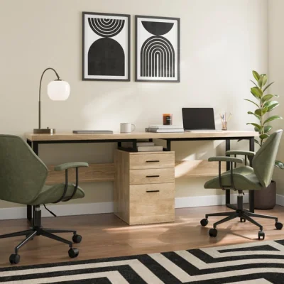 Dunelm Edison Double Desk