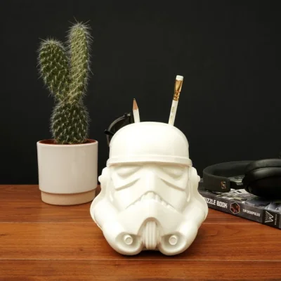 Dunelm Stormtrooper Desk Tidy White