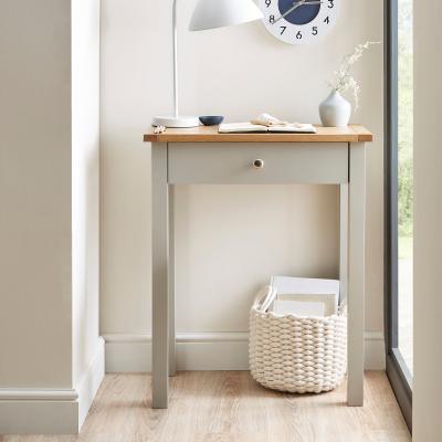 Dunelm Bromley Grey Compact Desk Grey/Brown