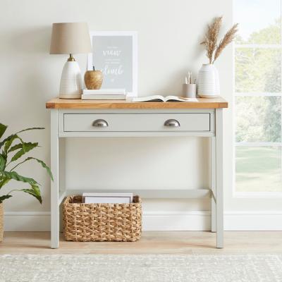 Dunelm Compton Ivory Desk Cream/Brown