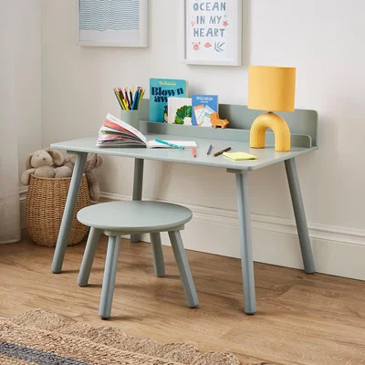 Dunelm Kids Maisy Desk and Stool Set Sage