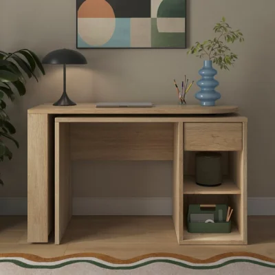 Dunelm Malik Double Swivel Storage Desk