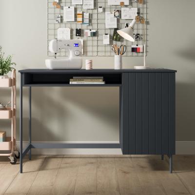 Dunelm Erna Storage Desk Grey Grey