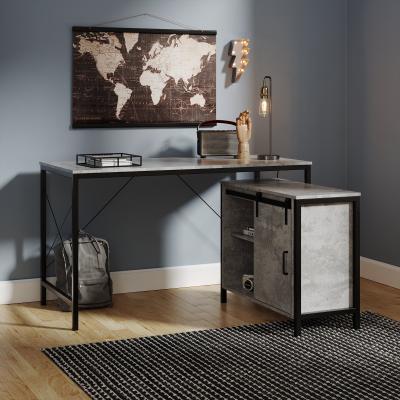 Dunelm Edwin Storage Desk Grey Grey